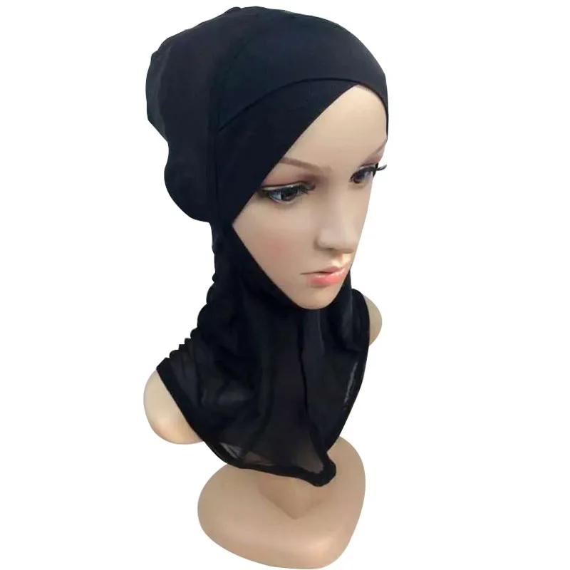 

Dd28 Summer Breathable Soft And Comfortable Crossover Hijab Bali Yarn Muslim Underscarf