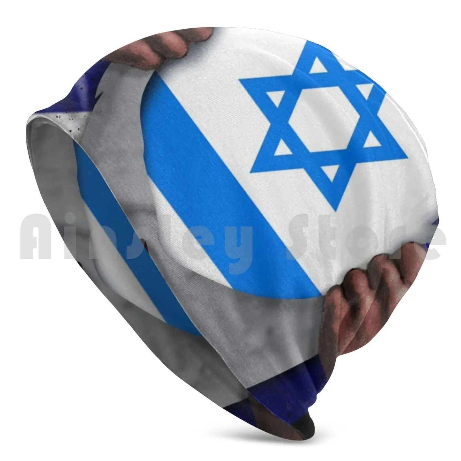 Isreali Flag Ripped-Born In United Kingdom From Israel Hat 1395 Hat Israel Isreali