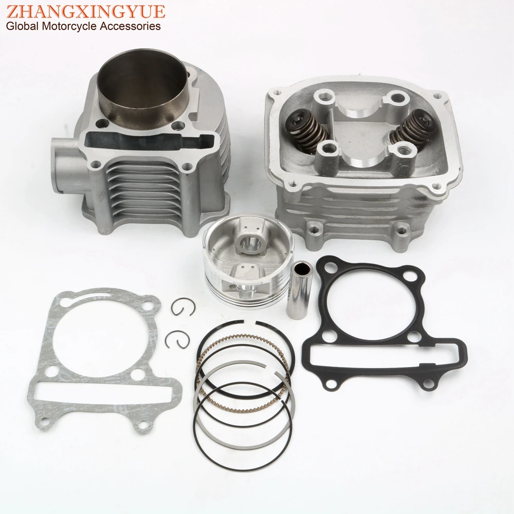 Scooter 63mm Big Bore Cylinder Kit for GY6 125cc 150cc Upgrade 200cc 152QMI 157QMJ ATV Engine Parts