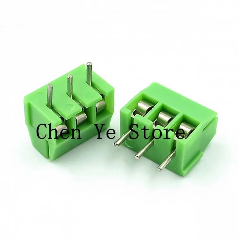 Free shipping 100Pcs KF396-3.96-2P 3P MG/MF396-3.96-2P 3Pin 3.96mm 2P 3P Screw PCB Terminal Block Connector green