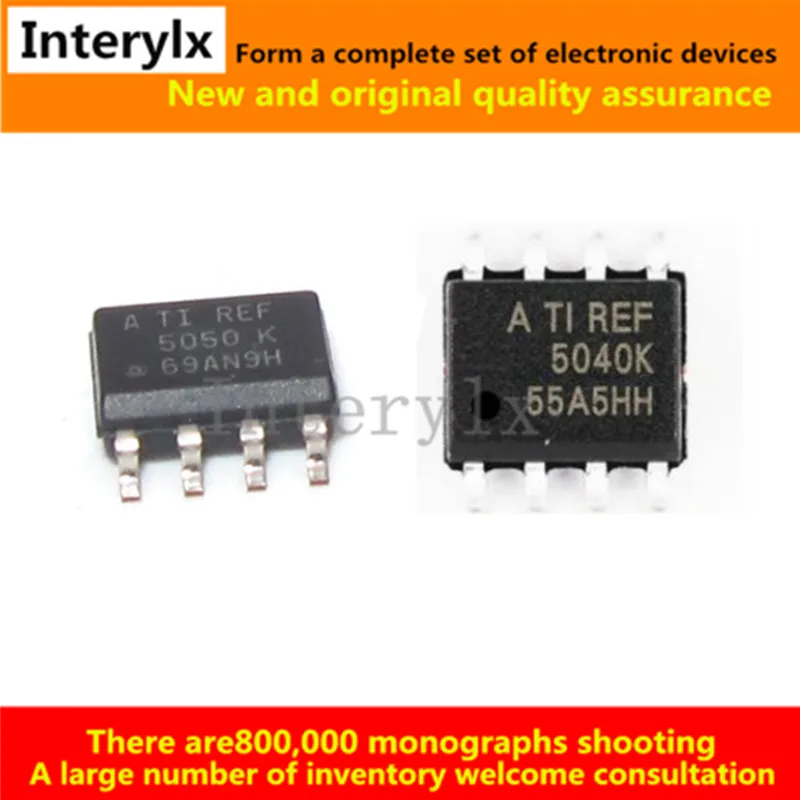 5Pcs/Lot REF5050IDR REF5040IDR 5050/5040K REF5040/5050 SOP-8 Precision Voltage Reference IC Chip