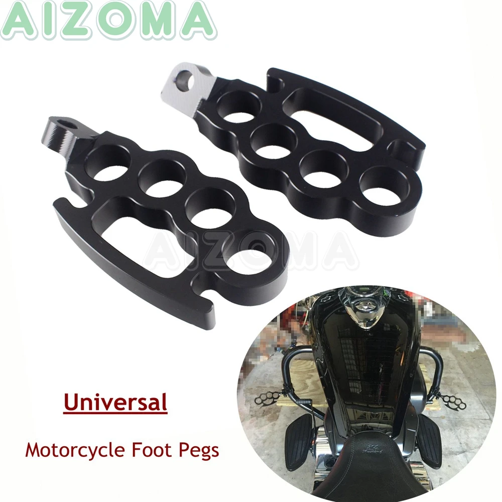 Motorcycle Male Mount Footpeg Flying Knuckle Foot Pegs Rest Pedal For Harley Sportster 883 Touring Dyna FXD FLD Chopper Bobber