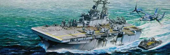 

Trumpeter 05611 1/350 scale USS Wasp LHD-1 plastic midel kit