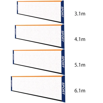 Portable Badminton Net Set - for Tennis, Soccer Tennis, Pickleball, Kids Volleyball - Easy Setup Nylon Sports Net