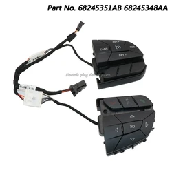 OEM 68245351AB 68245348AA Steering Wheel Switch for Dodge Challenger Charger Jeep Cherokee Chrysler 200 300 Pacifica