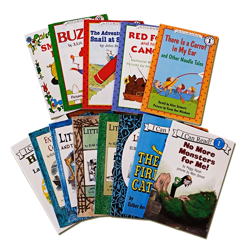 

13 Book/set I Can Read LEVEL 2 English Story Picture Books for Children Learn English Reading Books for Kids