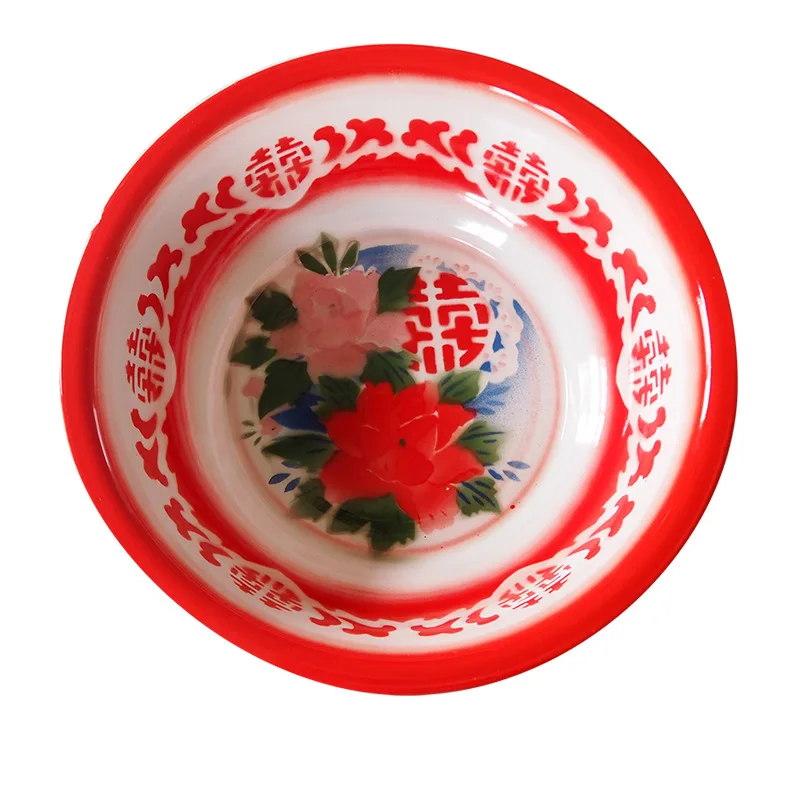 

Enamel basin, Chinese nostalgic classic thickened washbasin, wedding kitchen supplies, household crafts