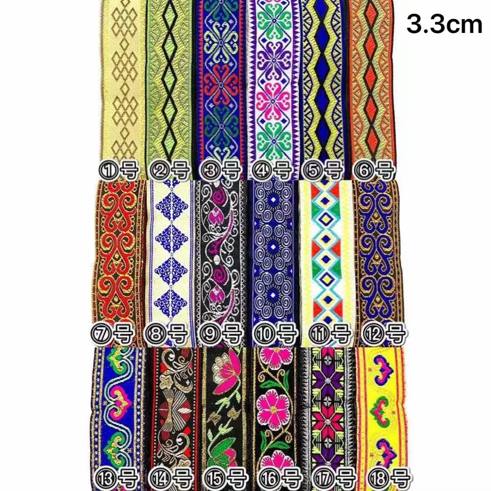 

3.3cm ethnic style folk style nation style jacquard webbing,jacquard ribbon,garment ribbon,shoes ribbon,bag ribbon,QC1125F