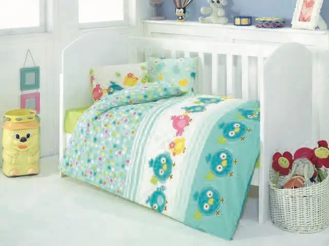 

Sweety Birds Baby Duvet cover set Mint