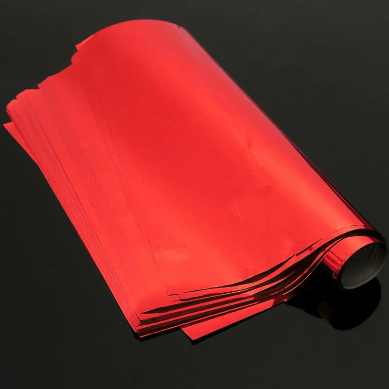 50pcs Gold Silver Red Hot Stamping Foil Paper Laminator Laminating Transfer on Elegance Laser Printer Craft Paper 21x29cm A4