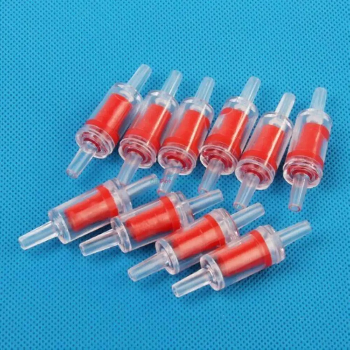 

20Pcs Red One Way Check Valve Co2 Aquarium Air Pump Air Diode Stop Pet Supplies