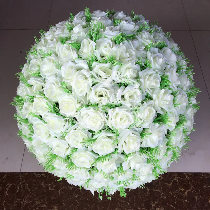 

50cm Artificial Silk Flower Ball Starry Kissing Balls for Wedding Home Decoration DIY Craft Wreath Gift Valentine's Day Decor