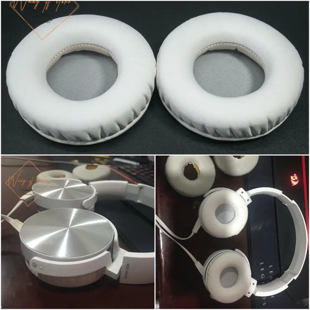 Witte Kleur Dikke Memory Foam Oorkussens Kussen Voor Sony MDR-XB450 Hoofdtelefoon Perfecte Kwaliteit, Niet Goedkoop Versie