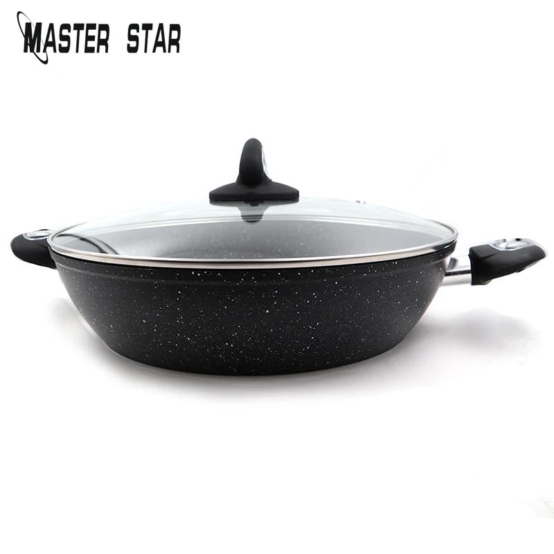 

Master Star 2022 New Product Large Capacity Saucepan 30/32/34/36cm Granite Dot Coating High Quality Pot Induction Use Casserole