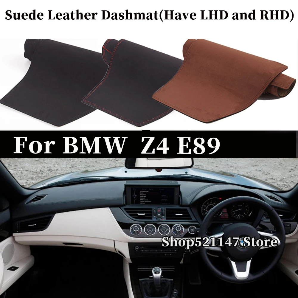 

Accessories Car-Styling Suede Leather Dashmat Dashboard Cover Dash Mat Carpet For BMW Z4 E89 2009-2016 2011 2012 2013 2014 2015