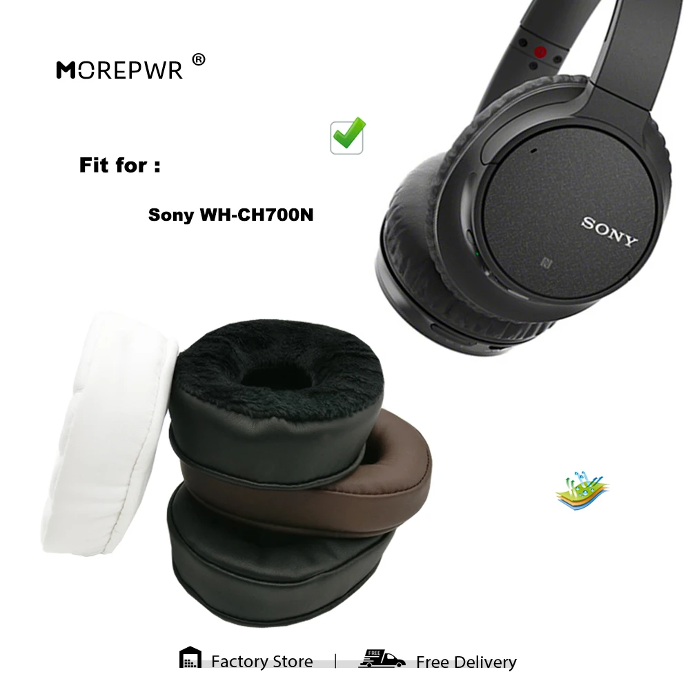 

Сменные амбушюры для Sony WH-CH700N WH CH700N, детали для наушников, Кожаная подушка, бархатный чехол для наушников