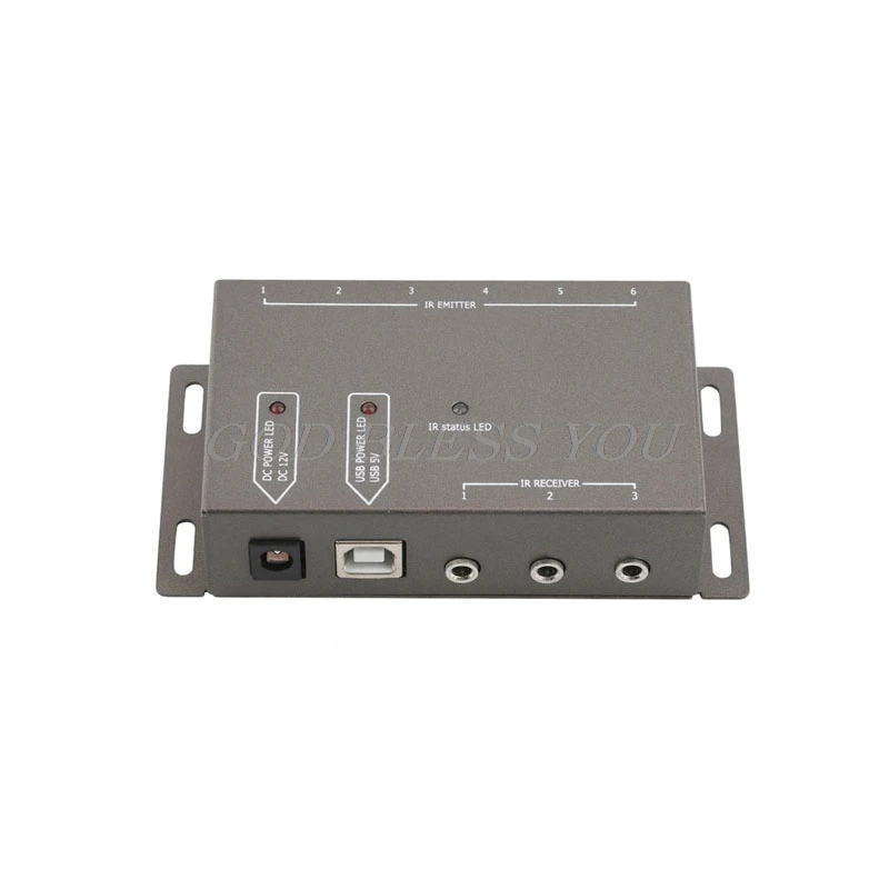 2022 Infrared Remote Extender 6 Emitters 1 Receiver Hidden IR Repeater System Kit DC Drop Shipping