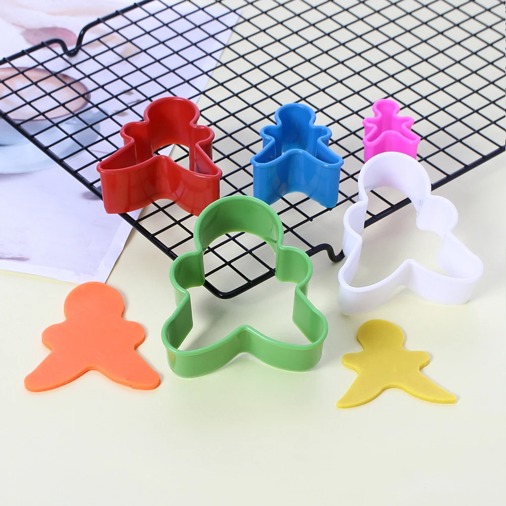 Heart Cookies Cutter Molds Plastic Cake Mould Biscuit Plunger Forms for Cookies Cake Decorating DIY Kitchen Baking Tool