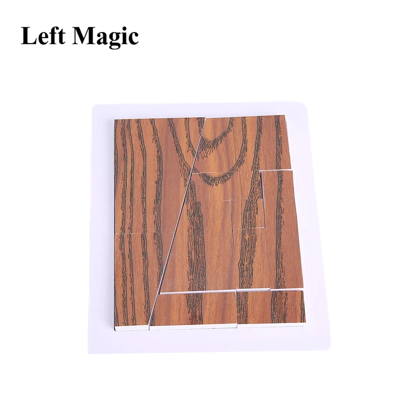 Miracle Block ( Wood Grain ) Magic Tricks Area Never Change Puzzle Magic Building Block Close Up Porps Perpetual Puzzle By Tenyo