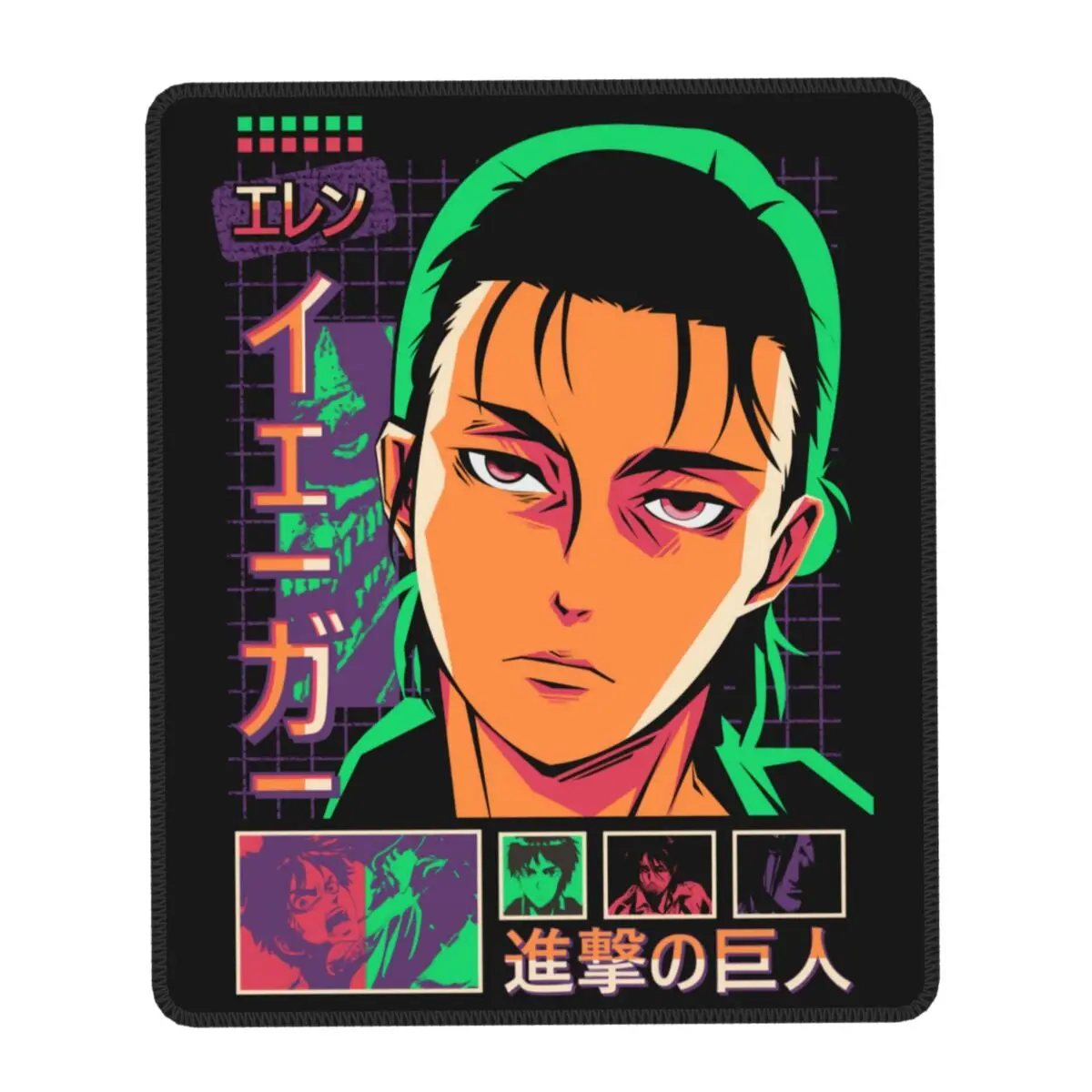 Attack On Titan Mouse Pad Anti-Slip Rubber Base Gamer Mousepad Accessories Shingeki No Kyojin AOT Eren Yeager Office Laptop Mat