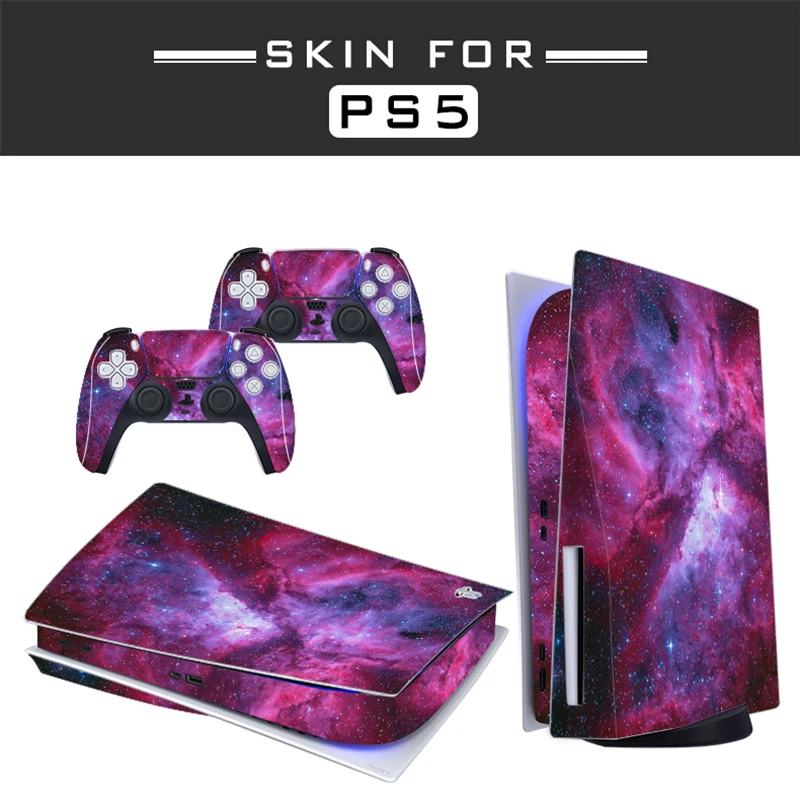 Newest Pattern PS5 Standard Disc Edition Skin Sticker Decal Cover for PlayStation 5 Console & Controllers PS5 Skin Sticker Vinyl