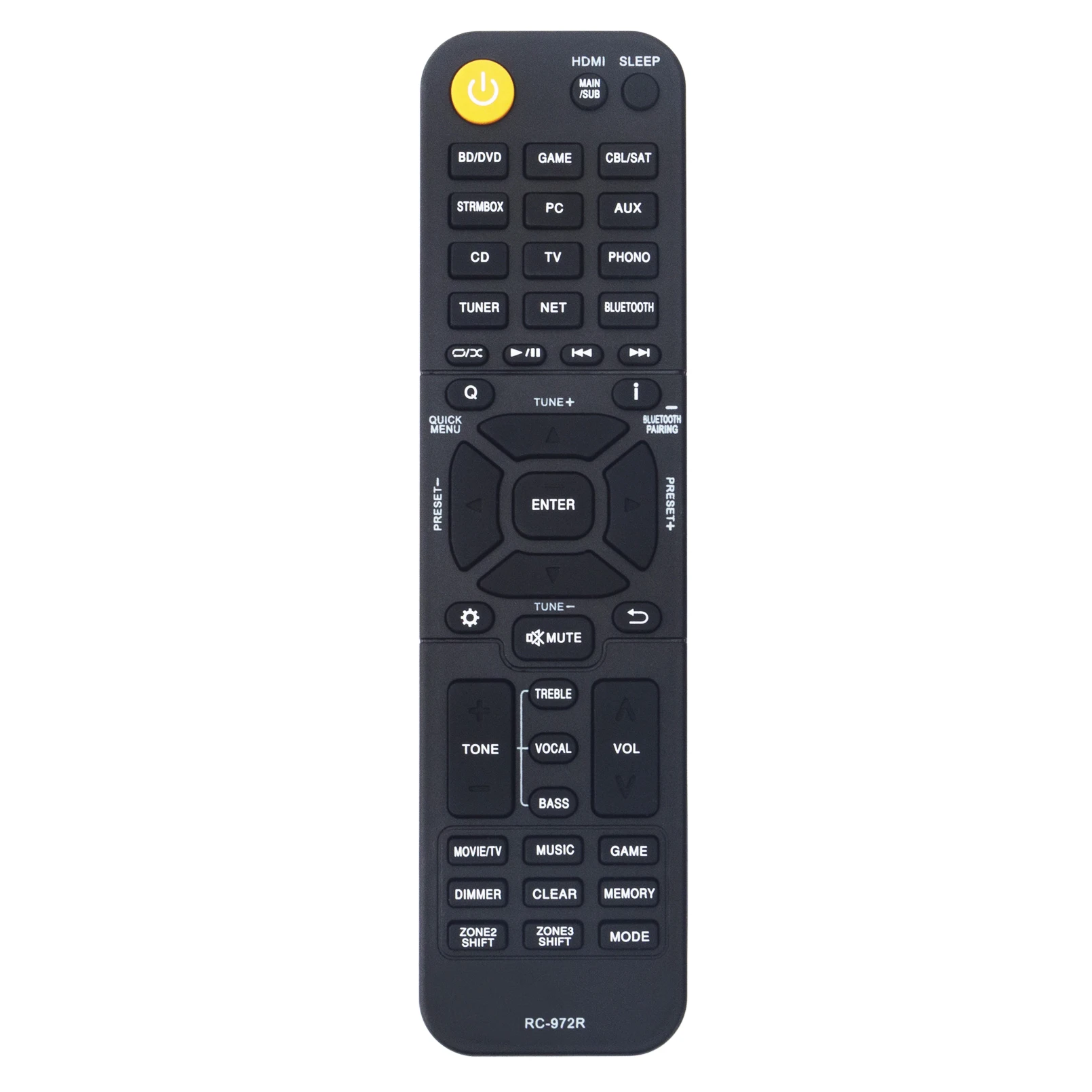 

New RC-972R Replaced Remote Control fit for Onkyo AV Receiver TXNR797 TX-NR696 TX-NR595