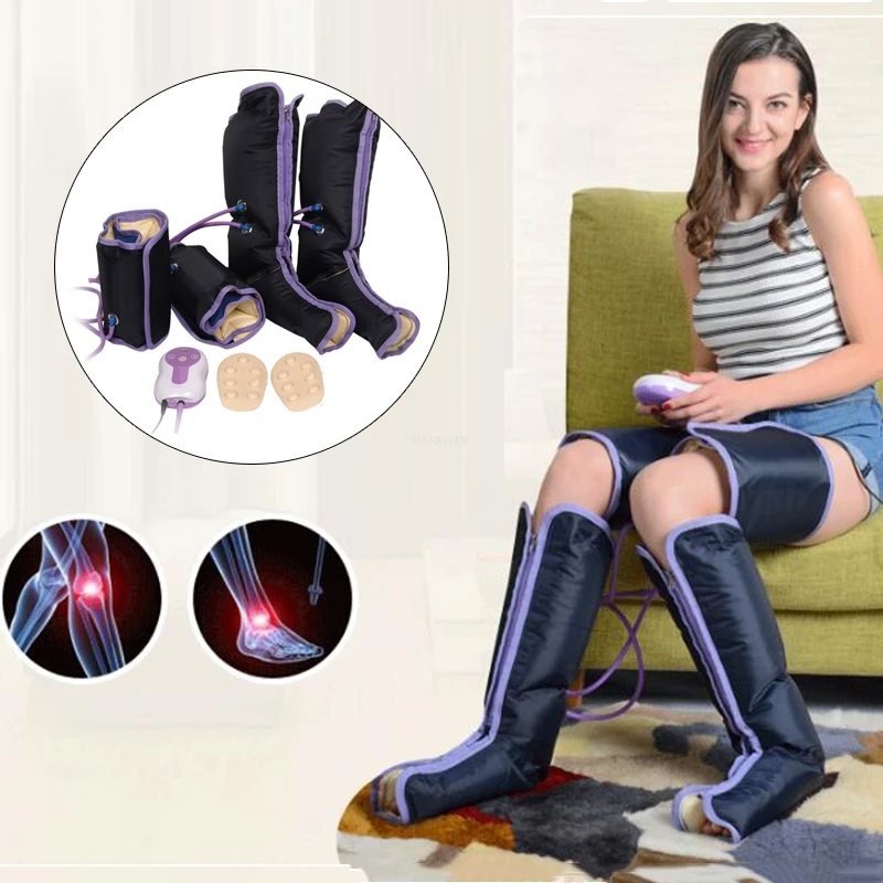 

Air Compression Leg Massager Electric Circulation Leg Wraps For Body Foot Ankles Calf Therapy