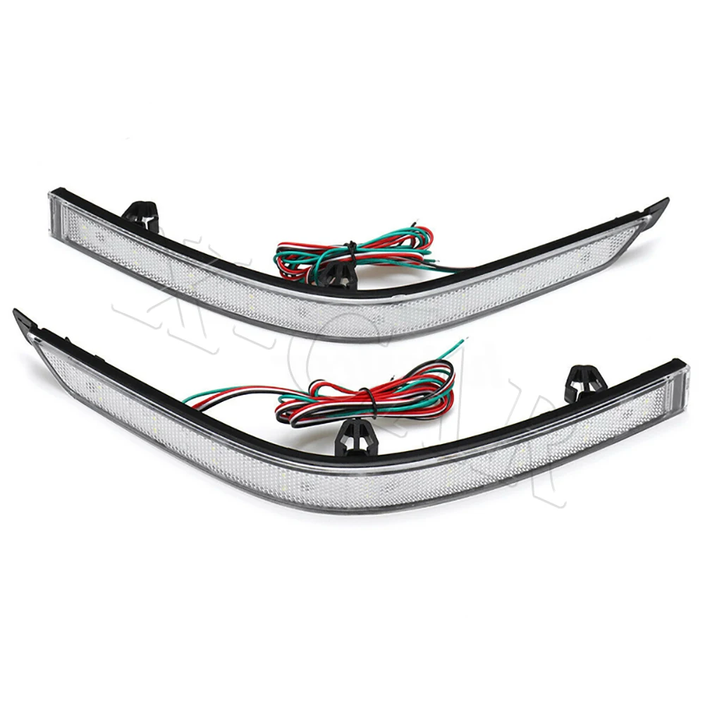 R-AUTO 1 Pair LED Tail Bumper Reflector Light for VW T6 Tranporter Multivan Caravelle 2015-2019  Brake Lights Reverse Fog Lamp