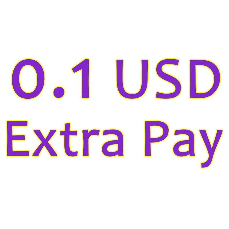 0.1 USD Extra Fee How much you need to pay, just increase the same amount