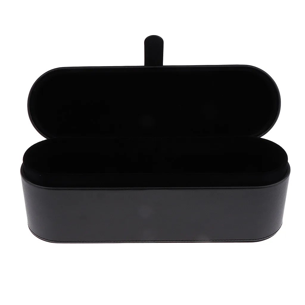 Leather Dustproof Hair Dryer Storage Case Hard Box For Dyson Supersonic Hair Dryer Black