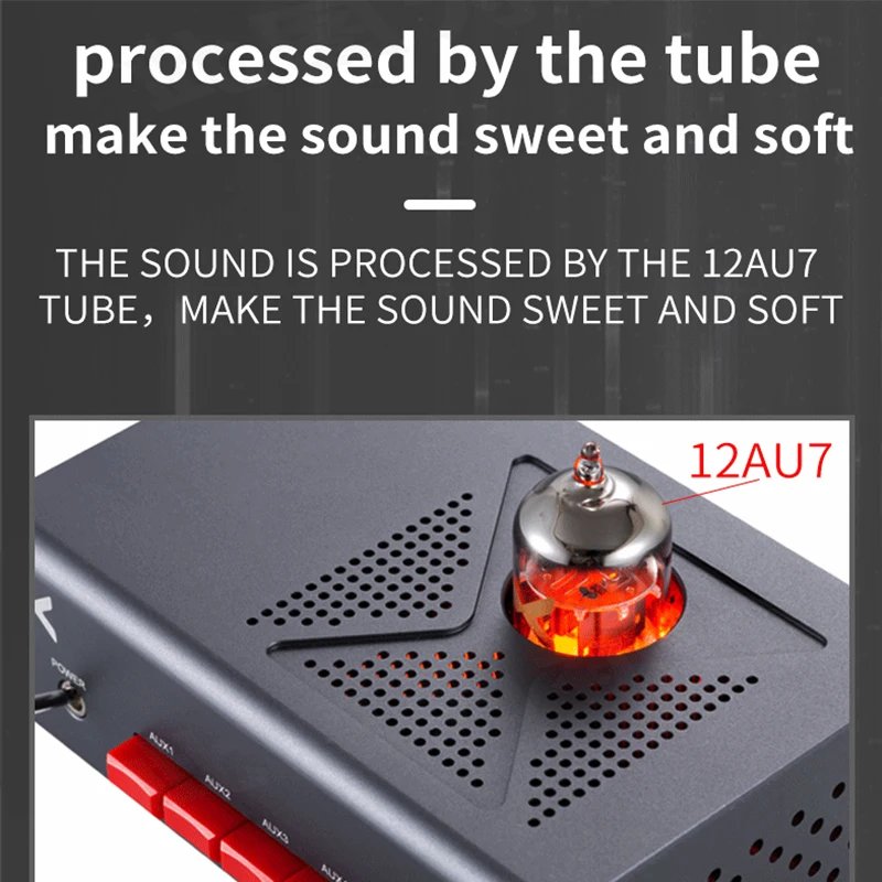 xDuoo MT603 MT-603 Multiple Choice Vorverstärker 12AU7 Röhrenverstärker Vorverstärker 4 Audioeingang RCA
