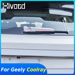 For Geely New Coolray SX11 BelGee X50 2024 Accessories Rear Window Wiper Trim Cover Chrome Windshield Wipers Strip Car Styling