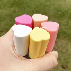 10/30/50/100pcs 4ml makeup tool cute nude heart shape empty lip gloss tubes clear round custom lip gloss container with wand