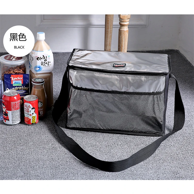 SANNE 18L Thickened Large Capacity Insulated Thermal Bag Large Capacity Ice Bag Picnic Cooler Bag With Side Pocket Lunch Box