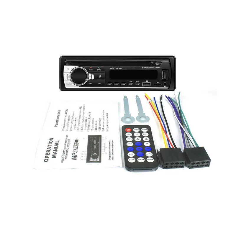 1 DIN car radio car audio FM Bluetooth MP3 audio player Bluetooth mobile handsfree USB / SD car stereo radio instrument panel au