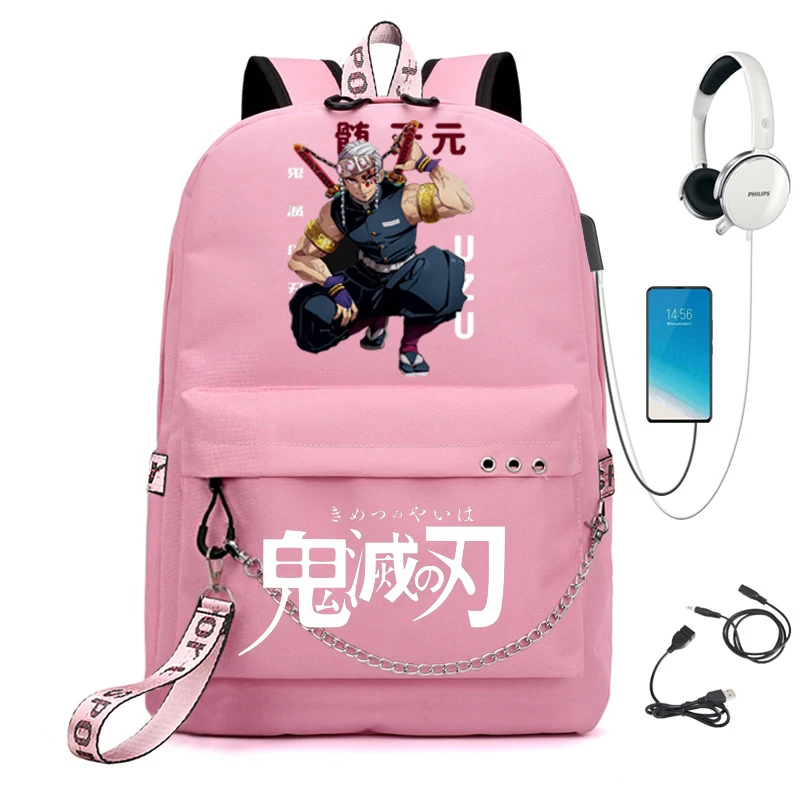 

2022 Girls School Backpack Anime School Bag Harajuku Girls Backpack Demon Slayer