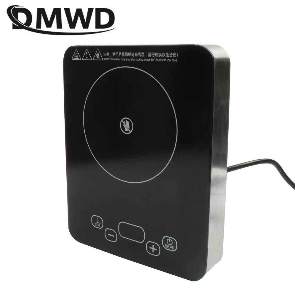 DMWD Ceramic-glass Cooktop Waterproof Touch Panel Far Infrared Poly Energy Pottery stove Tea Water Boiler Hotpot Hob Multicooker