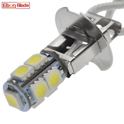 1/2 Pcs H3 Led Lamp 5050 9SMD Wit 6000K Voor Auto Auto Fog Drl Rijden Licht Of Zaklamp Zaklampen hoofd Lamp PK22S 6 V 6 Volt Dc