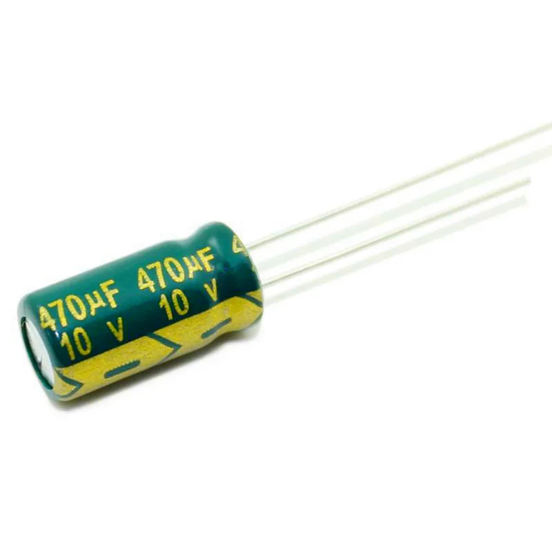 200PCS 470UF 10V 10V470UF Aluminum Electrolytic Capacitor  high-frequency 6X12MM