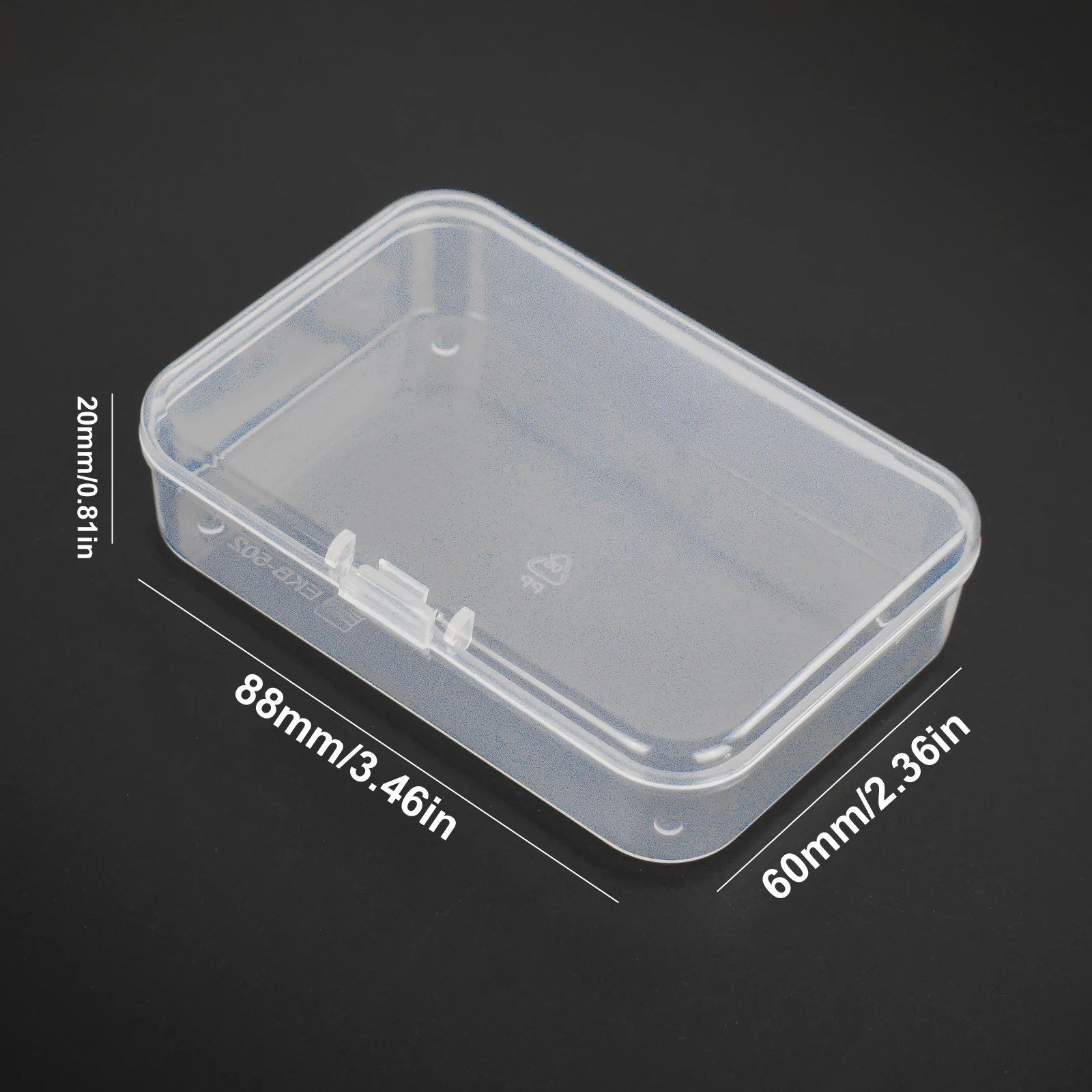 NEWACALOX-Caja de Herramientas de almacenamiento de componentes, caja de piezas de plástico electrónico transparente para herramienta, SMD SMT, 10 Uds.