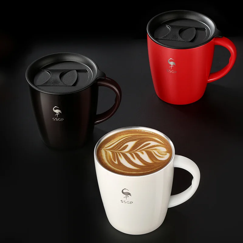 Double Wall 304 Stainless Steel Insulated Vacuum Thermal Coffee Mug Latte Coffee Mug Milk Tea Water Cup Mug 330ML