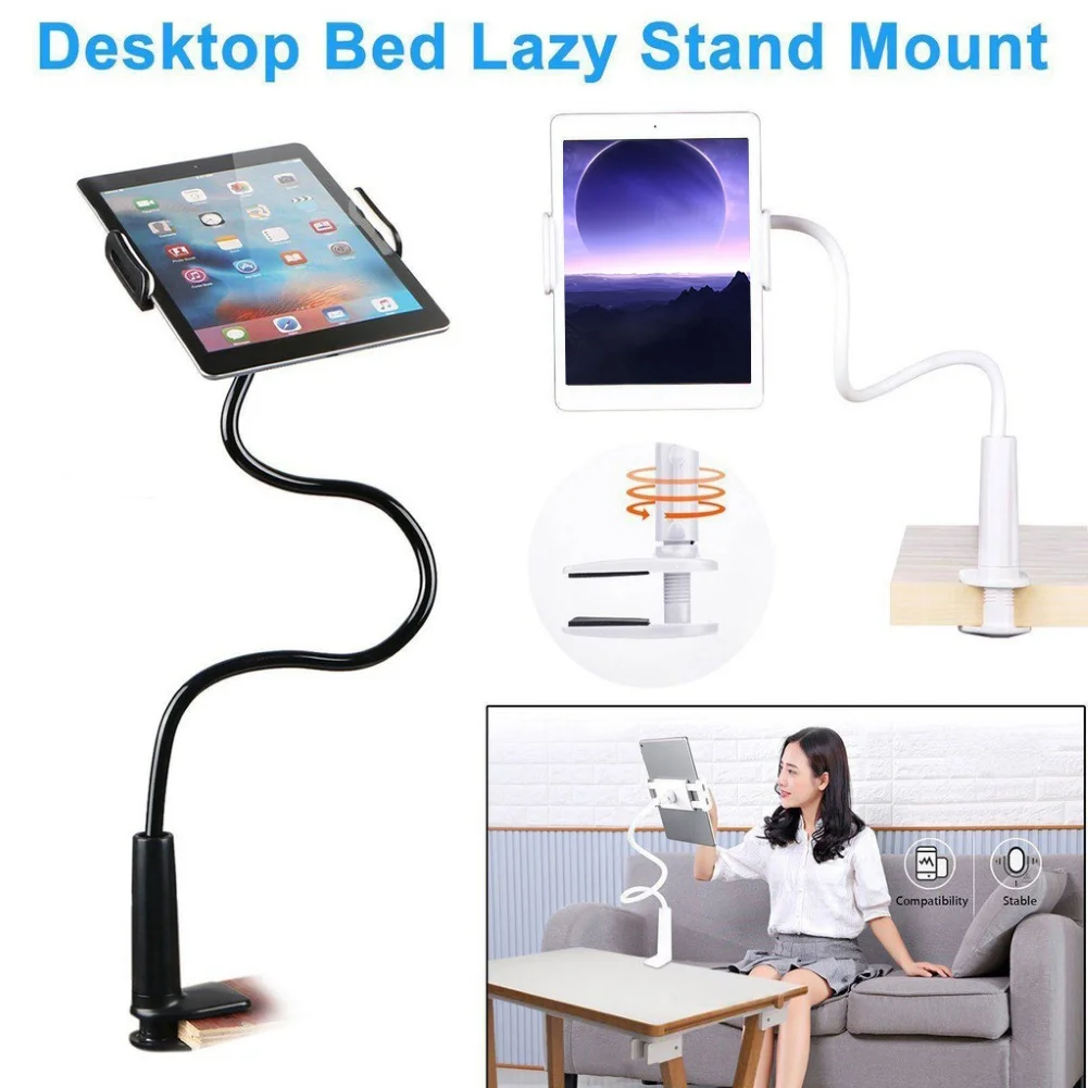 Soporte Universal Flexible para teléfono móvil y tableta, montaje con Clip de 360 grados