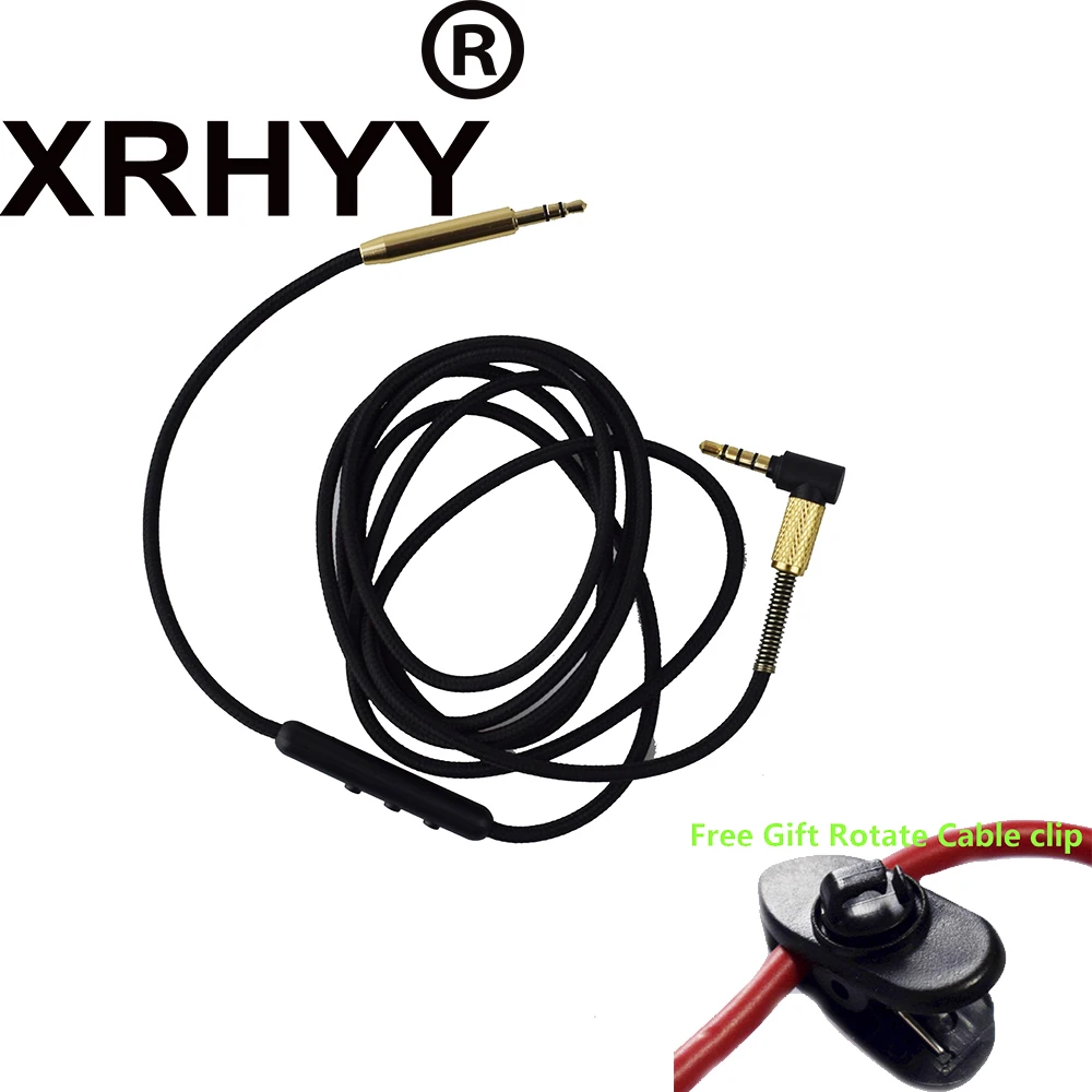 XRHYY-Cable de repuesto con micrófono para auriculares Bang & Olufsen B & O H7 H8 H6 H9 Denon MM400 MSR7 SR5 studio2.0 SHB8800 SHB9500