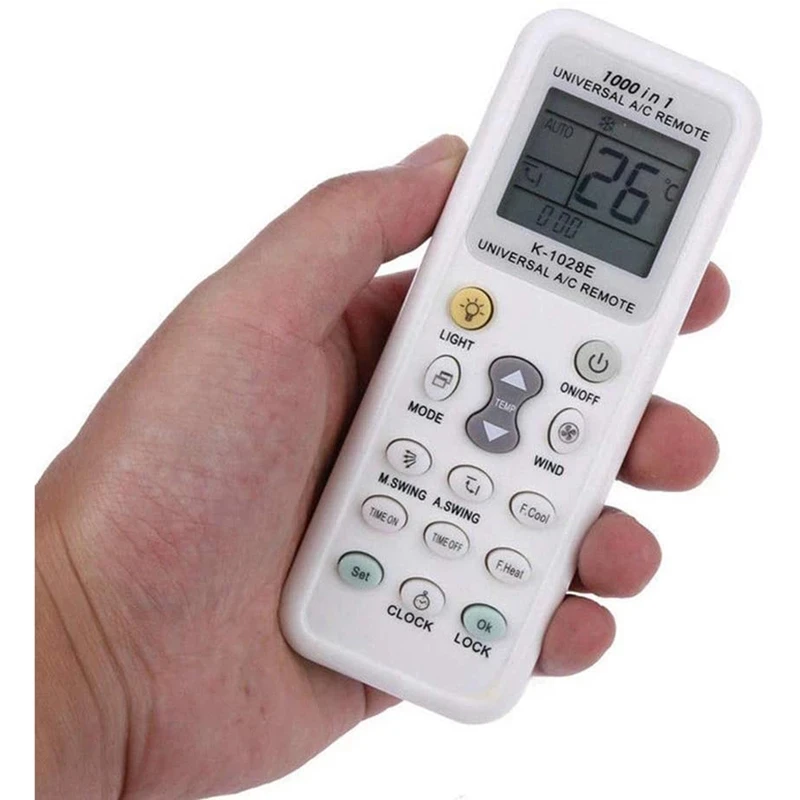 1000 in 1 Universal A/C Remote Control LCD Controller for Air Conditioner Low Power Consumption K-1028E Remote Controller