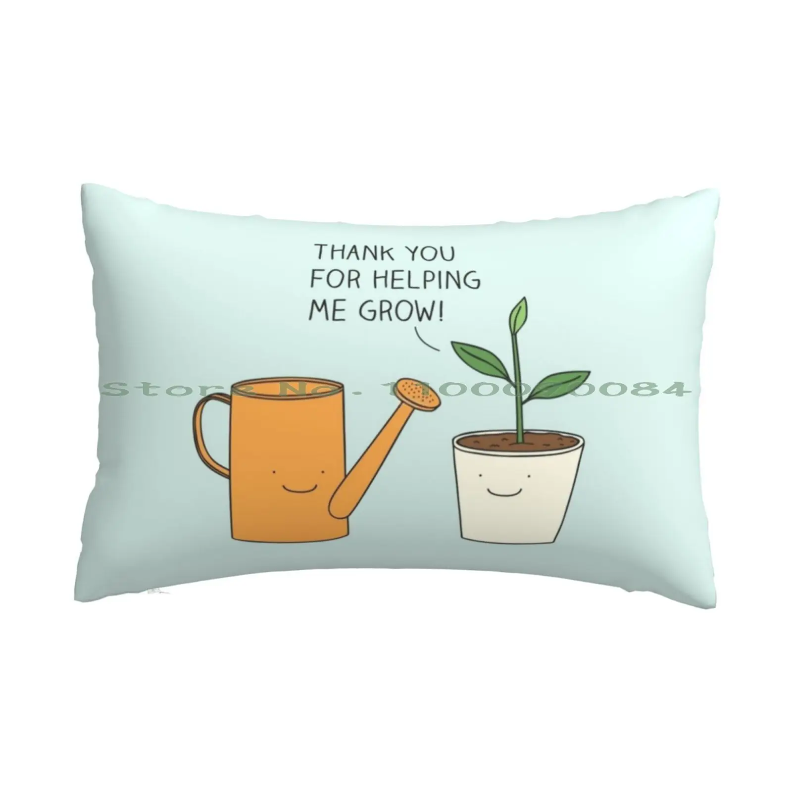 Спасибо, что помогли мне расти! Чехол для подушки, 20x30 50*75, для дивана, спальни, растений, сада, горшка, Листьев, для выращивания, полива, почвы, любви