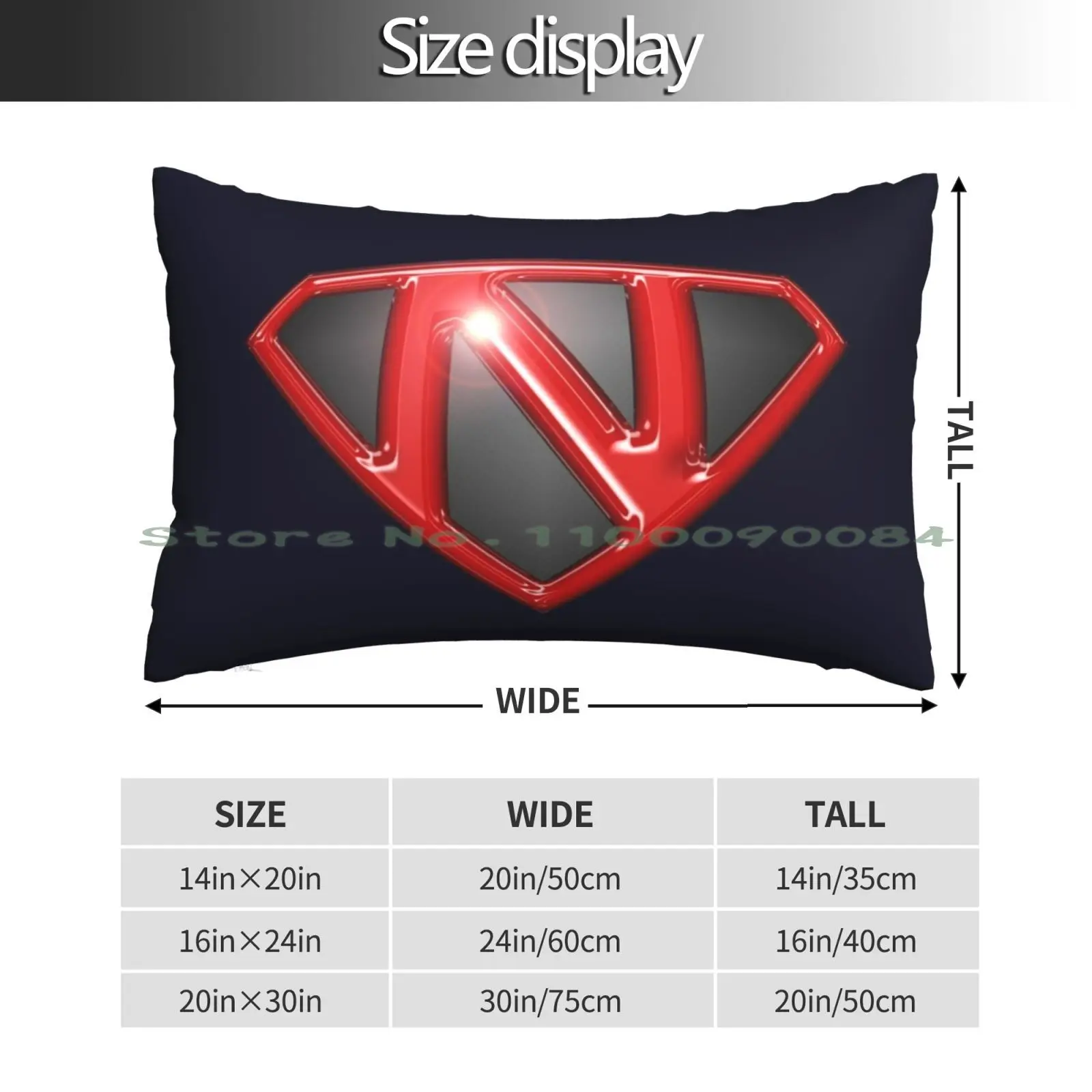 Super N Pillow Case 20x30 50*75 Sofa Bedroom Super Hero Nicola Nikki Nikolas Nelly Noemi Nestor Nicky Nicholas Nanny Nedko