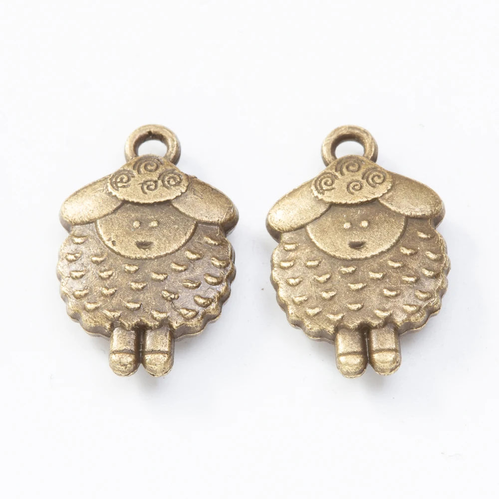 70 pieces (sheep) vintage zinc alloy charm metal pendant DIY jewelry discovery making accessories 631