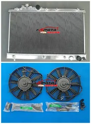 2 Row All Aluminum Radiator+Fan For 1994-1999 Toyota Celica GT4 ST202 ST205 2.0L Turbo 1994 1995 1996 1997 1998 1999