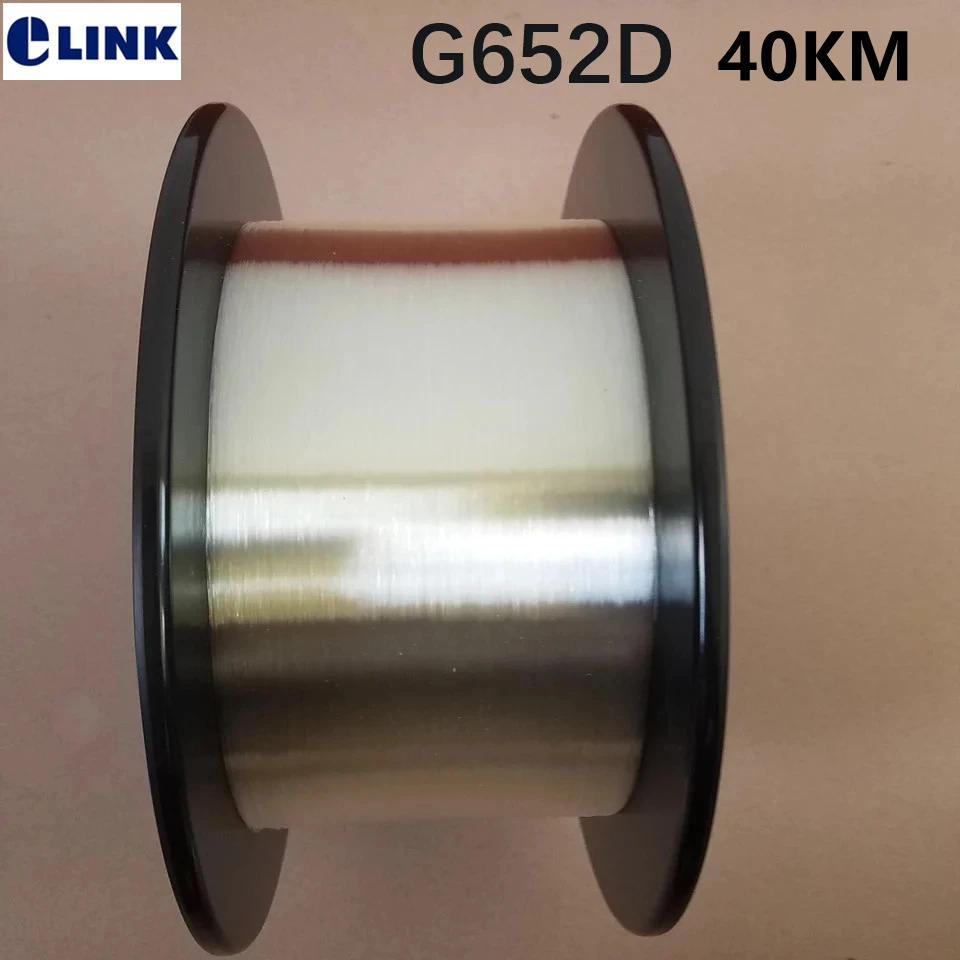 40 km/roll Blote glasvezel G652D Singlemode SM 9/125um 40Km/spool zonder connector voor OTDR test launch kabel blote fiber