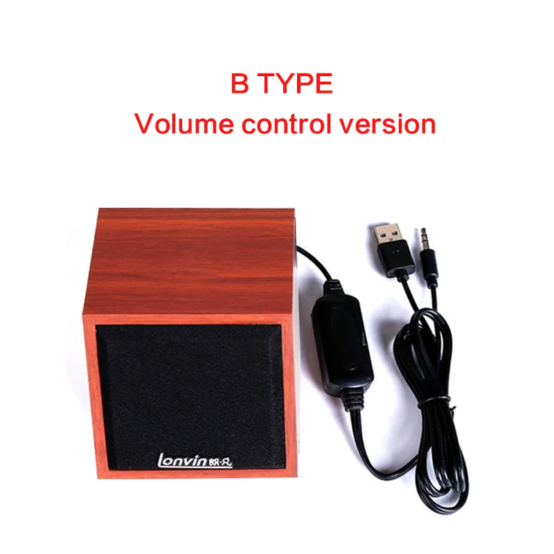 Altoparlante domestico HiFi 3W Subwoofer Audio per Computer a bassa potenza altoparlante USB Mini altoparlante per telefono cellulare con manopola tono altoparlante portatile TV